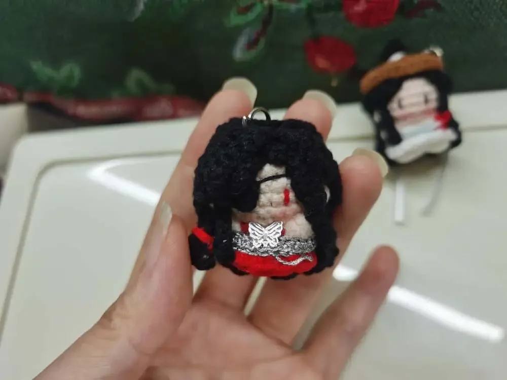 MXTX Hua Cheng Xie Lian Crochet Keychain Set